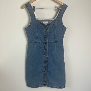 Urban outfitters denim button up dress size 8